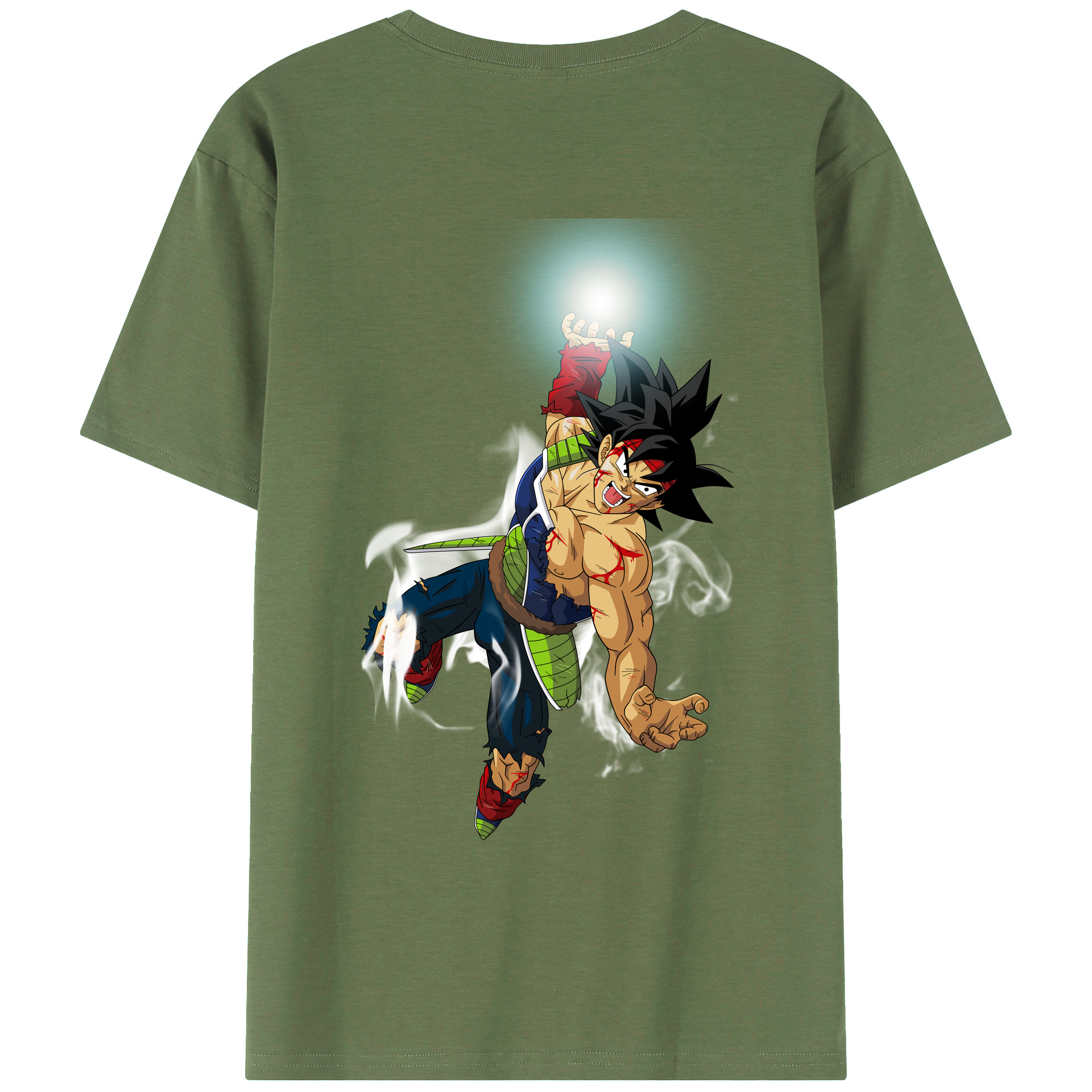 （画像用） ドラゴンボール バーダック DRAGON BALL Burdock 綿100％ メンズ半袖Tシャツ（バックプリント） 通気性
